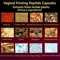 Capsules de peptides pour le resserrement vaginal, soin efficace du Yoni, nettoyage antibactérien, réparation de la muqueuse, soutien de l'équilibre hormonal
