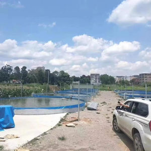 Vente en gros d'usine, grande bâche ronde en PVC, réservoir d'élevage de poissons, style tendance, aquaculture, biofloc, système RAS pour tilapia et crevettes - Product Image 1