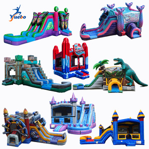 Надувной батут-замок для улицы, коммерческий комбо-комплекс с горкой для детей - Product Image 4