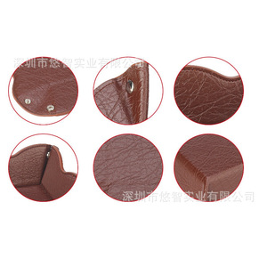 Customized PU leather jewelry storage tray, creative desktop multi-functional storage box, business card holder/storage box - Product Image 4