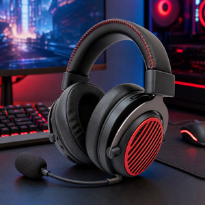 <span class=keywords><strong>Casque</strong></span> de jeu <span class=keywords><strong>sans</strong></span> <span class=keywords><strong>fil</strong></span>, <span class=keywords><strong>casque</strong></span> de jeu supra-auriculaire avec micro à réduction de bruit, émetteur USB 2.4G pour PC PS4 PS5 <span class=keywords><strong>Playstation</strong></span> - Product Image 1
