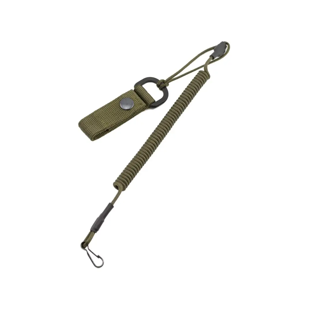 Molle Coil Sling tactical Elastic Spring Rope Belt Backpack Lanyard Strap Bag Hand tool Sling
