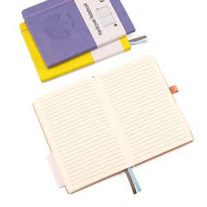 Wholesale <b>A5</b> <b>Lined</b> Journal Pu Leather Hardcover With Logo Customized <b>Notebook</b> School Supplies Stationery - Product Image 3