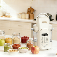 Machine à Alimentation Bébé Tout-en-Un : Cuiseur Vapeur, Mijoteuse, Mixeur, Préparateur de Repas pour Bébé à Commande Unique, Compatible Lave-Vaisselle