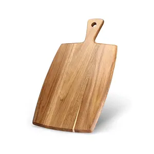 Wholesale factory customized kitchen rough thick wood anvil plate intelligent wood and bamboo