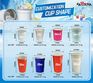 Vaso Desechable de Aluminio Personalizado al por Mayor, Estilo Clásico, Reutilizable para <span class=keywords><strong>Vino</strong></span>, Cerveza, Refrescos y Agua - Product Image 5