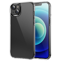 Étui de téléphone portable 2 en 1 antichoc en TPU acrylique transparent HD de haute qualité pour 14 Pro Max et 13 Pro Max, design de paysage urbain