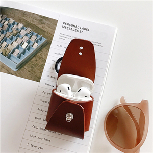 <span class=keywords><strong>Dessin</strong></span> animé Housse En Cuir De Noël Apple Air Cosse Manchon De Protection Pour <span class=keywords><strong>Airpods</strong></span> - Product Image 1