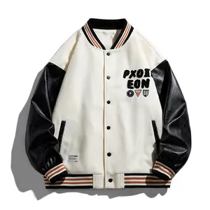 Hot Sale University Coat Custom Baseball Streetwear Clothes Plus Size Jackets For Men 2022