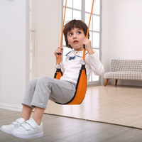 Chaise suspendue pour enfants Ropecube avec cordes réglables, siège en tissu Oxford, crochets robustes, utilisation intérieure/extérieure, parc de trampoline, école