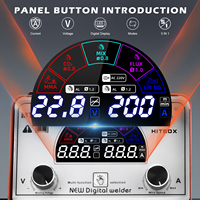 Soudeuse MIG HITBOX MT2000 II 4 en 1 MIG CO2 MIX Sans Gaz TIG ARC Inverseur avec écran LCD