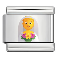 Breloque italienne en acier inoxydable – Accessoire de bracelet modulaire DIY avec emoji d'occupation pour hommes et femmes, vente en gros