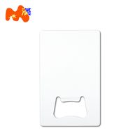 Ouvre-bouteille de sublimation à motif de logo 2D double face personnalisable, cadeau de promotion d'entreprise personnalisé