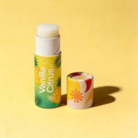 Tubes de baume à lèvres en papier écologiques, emballages cosmétiques biodégradables personnalisés, déodorants en gros