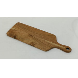 Planche à découper en bois rectangulaire avec poignée durable et surface polie, en vente - Product Image 6