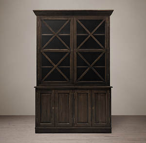 Bibliothèque américaine en bois massif Porte en verre rétro <span class=keywords><strong>Casier</strong></span> latéral pour le <span class=keywords><strong>d</strong></span>îner <span class=keywords><strong>Casier</strong></span> à vin à porte simple de fabrication française - Product Image 4