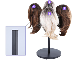 Support de perruque noir Offre Spéciale support de support de cheveux de perruque de casque de chapeau en métal - Product Image 3