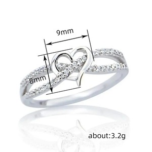 Anello minimalista con nodo a croce, regalo per donna per l'uso quotidiano o per feste - Product Image 6