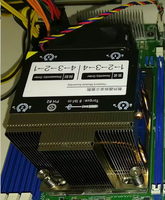 Refroidisseur d'air multiplateforme pour processeur AMD SP3 2UP22, radiateur à 4 caloducs, base en cuivre, pour serveur 2U, TDP 240W