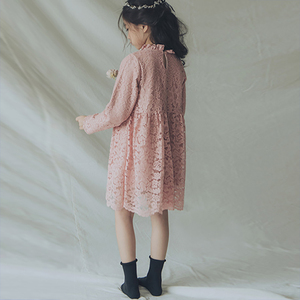 Nouvelle Collection : Robe Rose en Dentelle pour Filles Chinoises – Vêtements de Fête pour Enfants – Vente en Gros en Ligne - Product Image 4