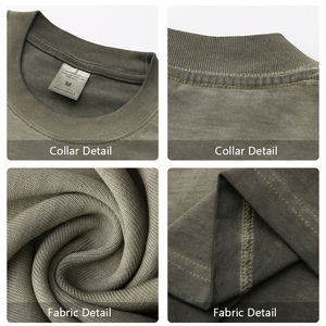 <span class=keywords><strong>Camiseta</strong></span> de Hombre de Alta Calidad con Logotipo Personalizado, Impresión Puff, 260 g/m², 100% Algodón, Estilo Vintage, Cuello Redondo, Oversize, Streetwear - Product Image 2