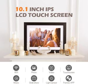 Cadre photo numérique WiFi Cloud 10,1 pouces 1080P IPS avec écran tactile, 32 Go de mémoire, port Type-C, compatible Android 11 - Product Image 2