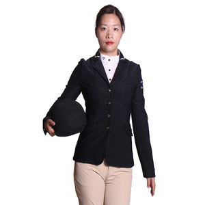 Traje de rendimiento superior ajustado para mujer para deportes ecuestres Chaqueta de equitación al por mayor - Product Image 4