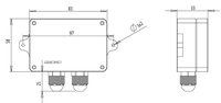 Amplificador de Celda de Carga / Galga Extensométrica RW-ST01D, Salida RS485, 485 / RS232 232, Amplificador de Peso