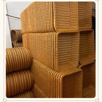 Panier de présentation artisanal, panier de présentation pour hôtel, panier de rangement artisanal, panier en osier, panier tressé en rotin