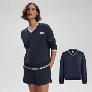 ชุดเทนนิสทรงเอไลน์สำหรับผู้หญิง แบบสั่งทำพิเศษ เนื้อผ้าระบายอากาศ เสื้อกอล์ฟแขนยาวเอวสูงยืดหยุ่น พิมพ์ลายด้านหน้า - Product Image 1