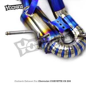 Système d'échappement OBM Titanium Catback High Flow Downpipe pour <span class=keywords><strong>Chevrolet</strong></span> CORVETTE C8 Z06 2019-2023, silencieux Valvetronic - Product Image 5