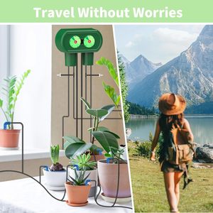Sistema de Riego Automático Solar para Plantas, Dispositivos de Riego por Goteo para Plantas en Balcones Exteriores, Kit de Riego por Goteo para el Hogar Ecológico - Product Image 3