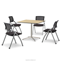Pieds de table modernes en acier inoxydable pour poste de travail de bureau avec gestion des câbles, design durable et tendance, mobilier de bureau, bureau pour le personnel