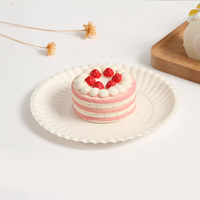Prix usine assiettes en papier 9 pouces jetable pulpe de canne à sucre Pizza gâteau assiette à Dessert pour la fête d'anniversaire de mariage