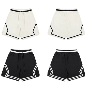 กางเกงขาสั้นเล่นบาสเก็ตบอลสำหรับผู้ชายกางเกงขาสั้นเล่นบาสเก็ตบอลผ้าคอตตอนผ้าเกล็ดปลาสไตล์สตรีทแวร์สไตล์วินเทจแบบกำหนดได้เองใส่ได้ทั้งชายและหญิง - Product Image 5