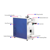 Entièrement automatique petit bureau 10w jpt uv co2 laser marquage fl-50 câble marqueur plaque nominative mopa fibre laser couleur machine de marquage