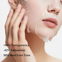 Masque Visage au Curcuma Marque Blanche Éclaircissant en Gros Masque en Tissu à la Vitamine C 25ml Éclaircissement Intensif Anti-inflammatoire