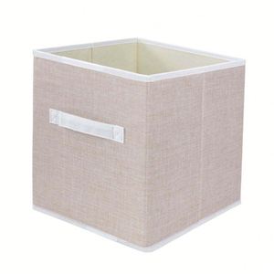 Folding Storage Cube Non-woven Fabric Closet Organizer <b>Large</b> Capacity Home Storage <b>Box</b> - Product Image 1