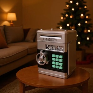 ตู้เซฟ<span class=keywords><strong>ออม</strong></span>สินแบบ ATM สำหรับเด็ก ใช้รหัสผ่าน พร้อมเสียงเพลงและฟังก์ชั่นจ่ายเหรียญอัตโนมัติ - Product Image 4