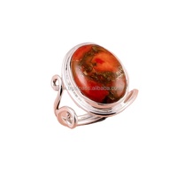Monture de lunette en cuivre turquoise orange naturel Bague antique en argent sterling 925