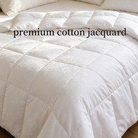 Couette universelle écologique toutes saisons en duvet de canard, taille Queen, blanche, douce, moelleuse, respirante, 500g de garnissage, intégrale