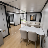 Maisons préfabriquées : prix et photos – Villa de vacances extensible en conteneur 40FT 20FT, maison prête à l'emploi 2-3 chambres