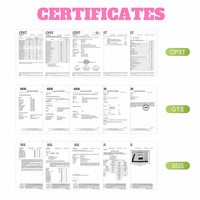 Extensions de cils Anrolash mates, faites à la main, naturelles, douces, sans cruauté, véganes, avec logo personnalisé sur carte arrière