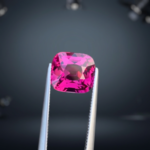 Granat rose naturel taille coussin Tanga, coupe excellente, 5.0 CT, 9.3x8.5x6.8mm, provenant de Tanzanie - Product Image 2
