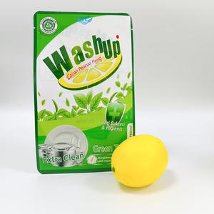 Pochette souple thermoscellable de 750 ml à ouverture facile, sachet stand-up à 3 soudures latérales pour liquide vaisselle, détergent et autres liquides - Product Image 1