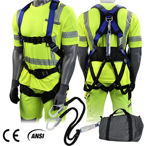 ANSI certificata cintura di sicurezza completa per il corpo per lavorare <span class=keywords><strong>in</strong></span> altezza costruzione di lavoro sulla torre per arrampicata imbracatura di sicurezza - Product Image 2