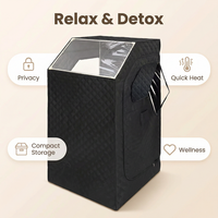 Cabine de sauna vapeur et hammam pour usage domestique, spa complet pour 1 personne, moderne, électrique, portable, pour appartement