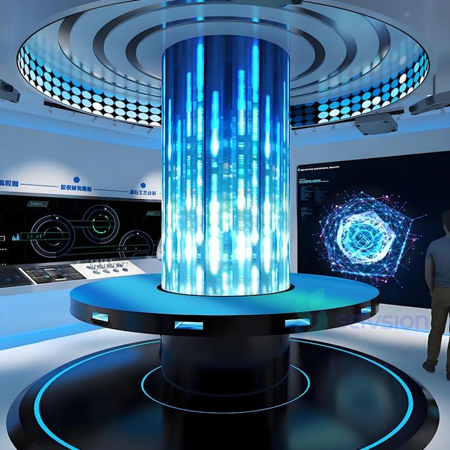 Customized Outdoor P1.25 4K HDR10 Waterproof Video LED Module Flexible and Bendable Cylindrical LED Screen Display