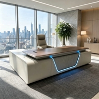 Nouveau bureau de patron à la mode Mobilier de bureau de vente directe de l'usine Directeur général Bureau de direction