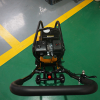 Compacteur de sol à plaques diesel VIBROPAC SS-PC60 certifié CE, moteur Honda GX160/Loncin, puissance maximale 10,5 KN, machine à déplacement unidirectionnel vers l'avant